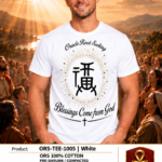 Blessings Come from God Short Sleeve T-Shirt – White – M