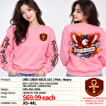 Hope in the Lord Heavy Crewneck - Pink - Back Graphic