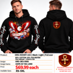 Hope in the Lord Light Pullover Hoodie - Black